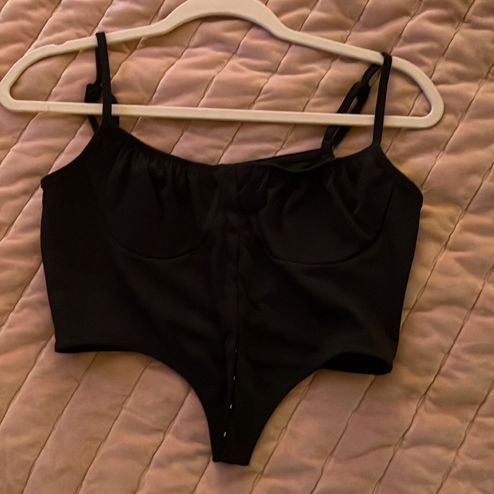 black corset top